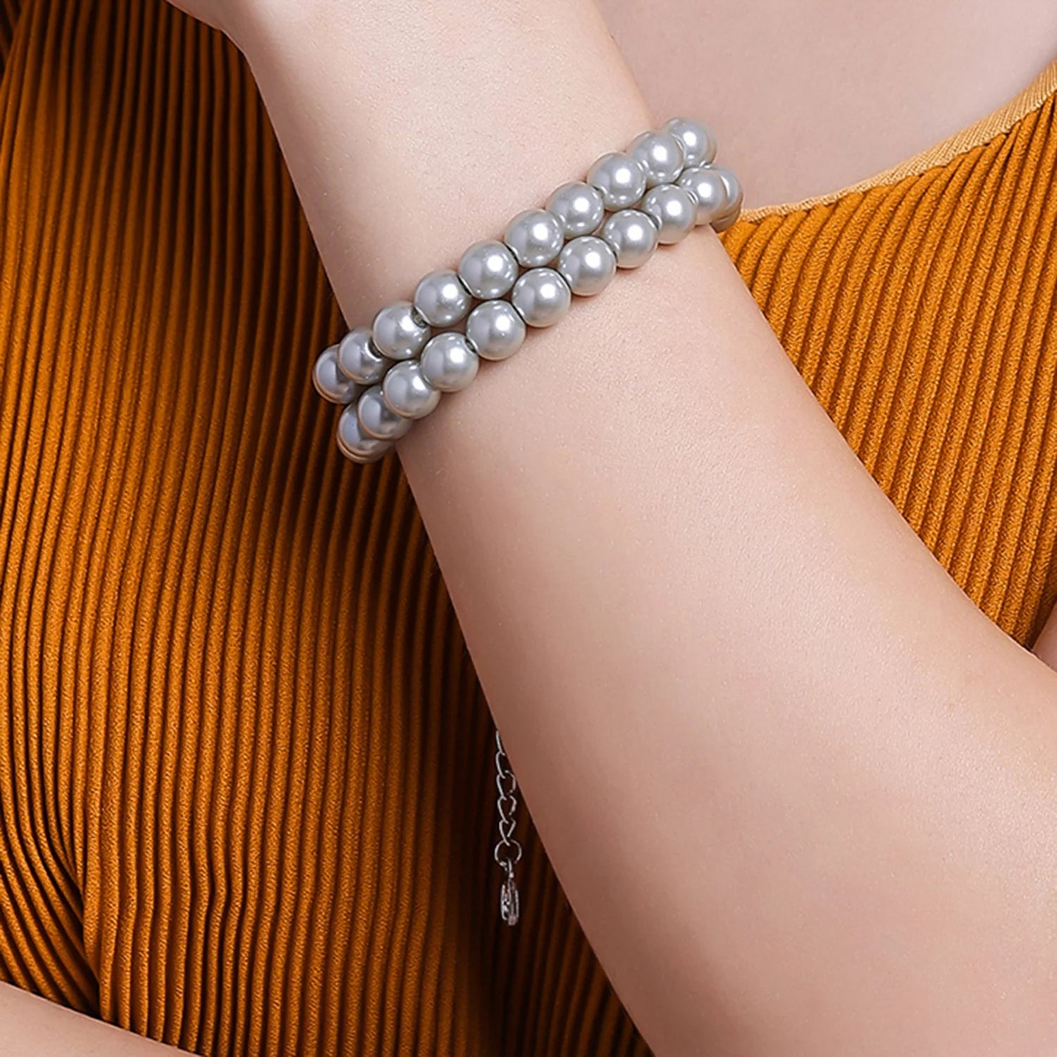 Double-Strand Pearl Bracelet