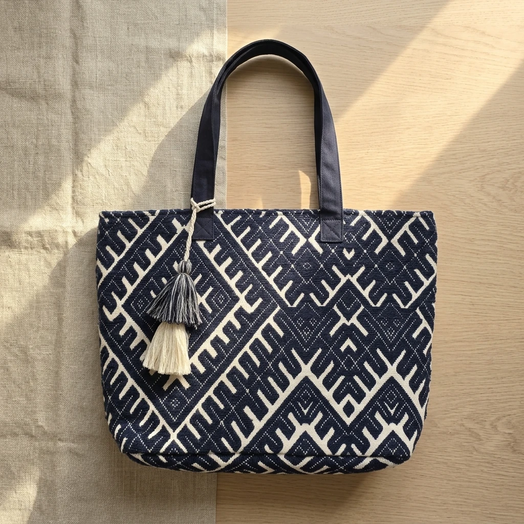 Geometric Pattern Tote Bag