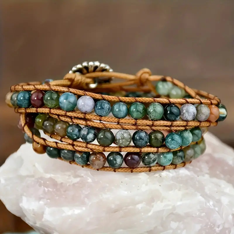 Boho Beaded Wrap Bracelet