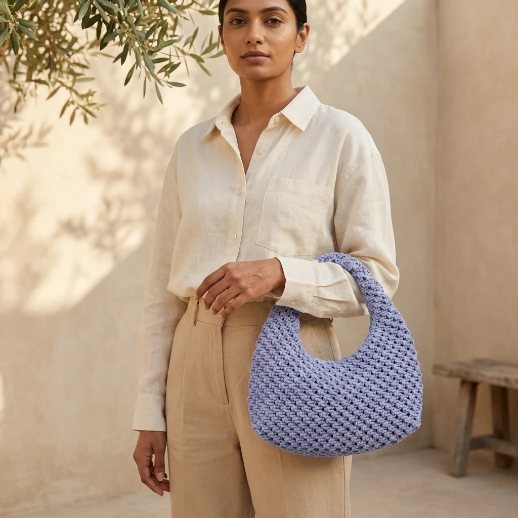 Knitted Hobo Bag
