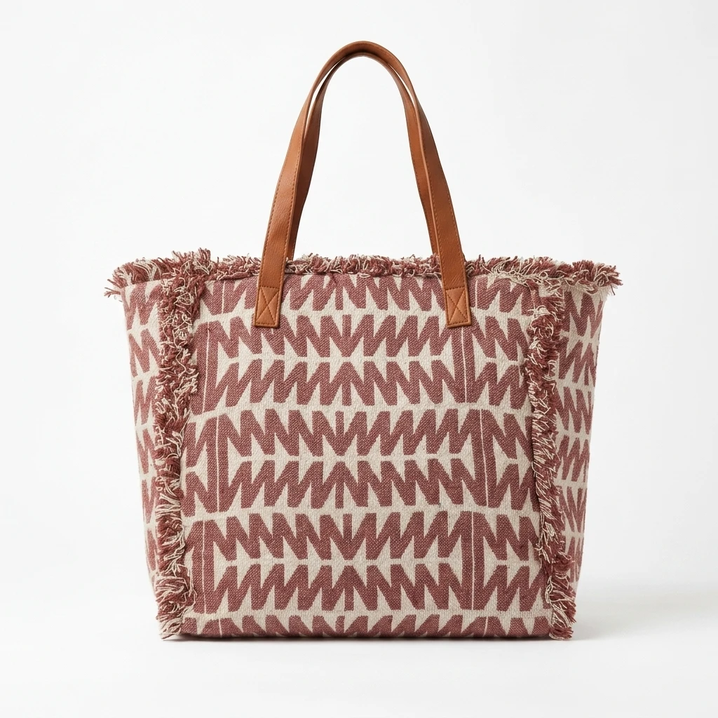 Boho Patterned Tote Bag
