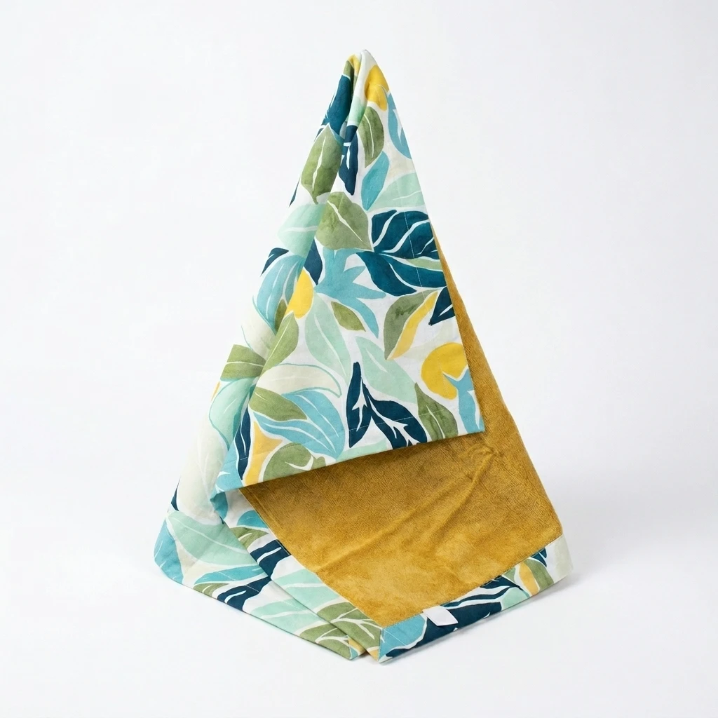 Leaf Print Bath Towel Pareo