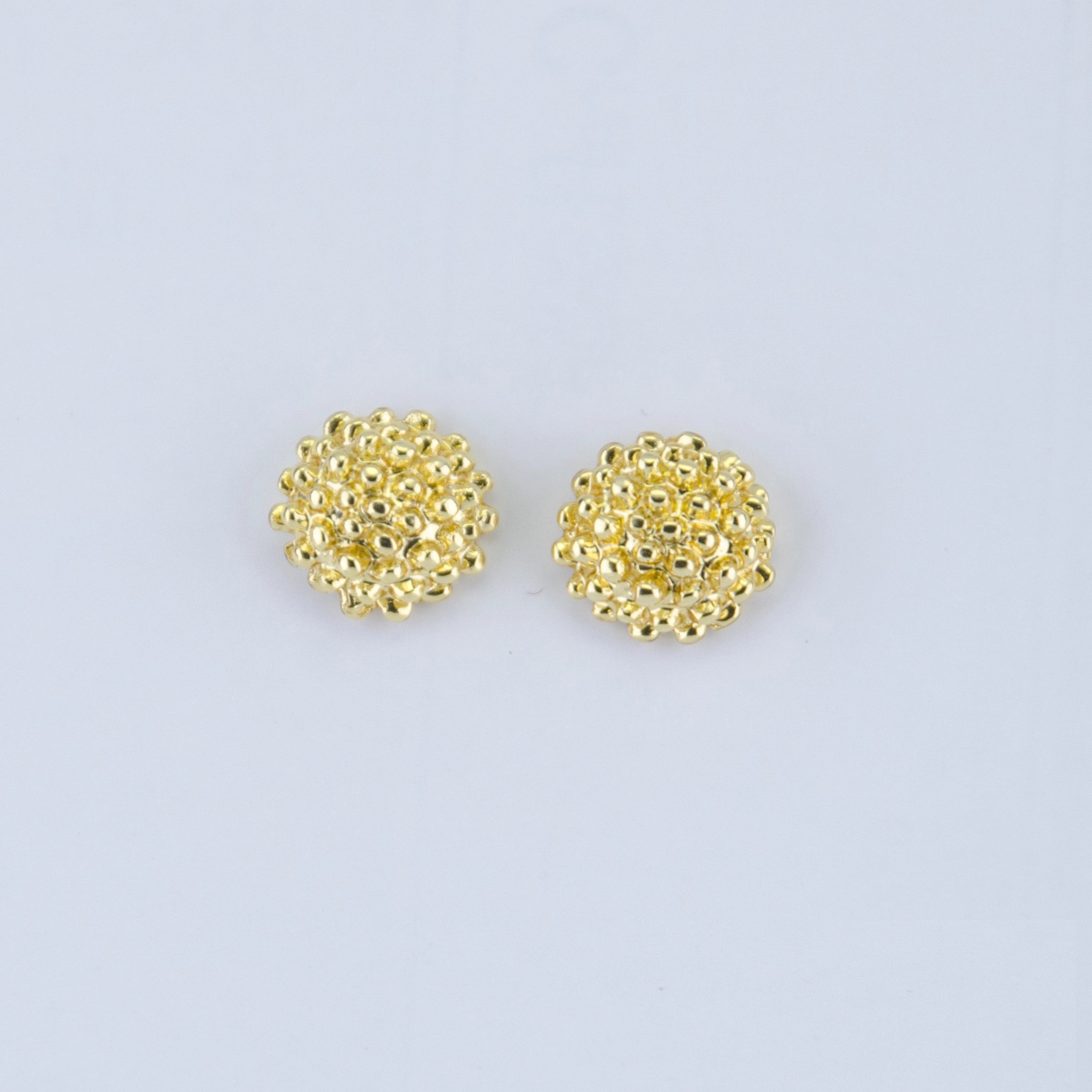 Gold Cluster Stud Earrings