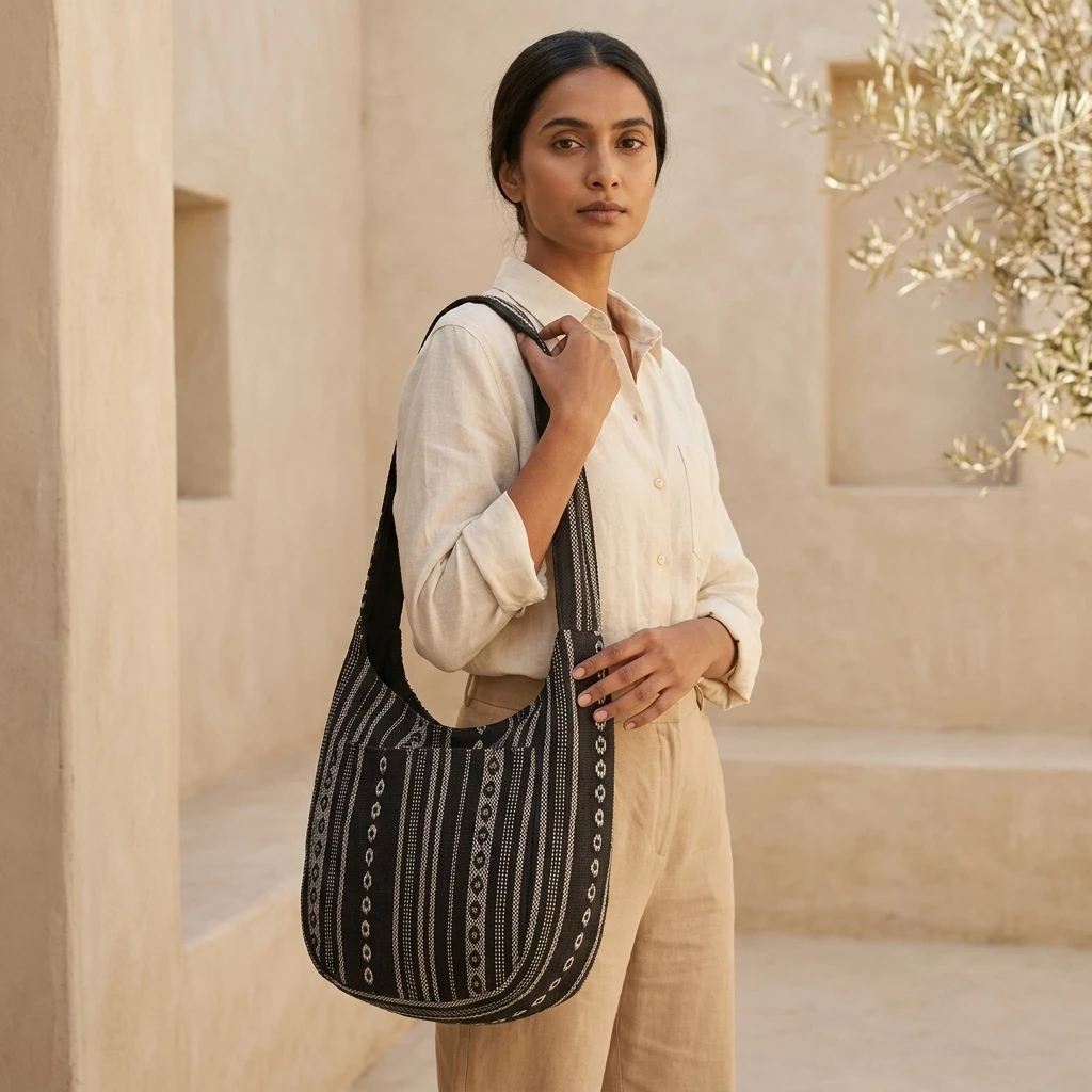 Woven Boho Shoulder Bag