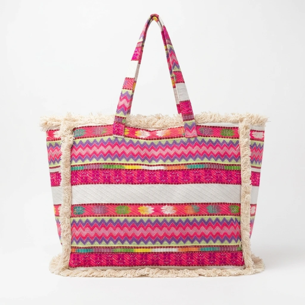 Colorful Zigzag Tote Bag