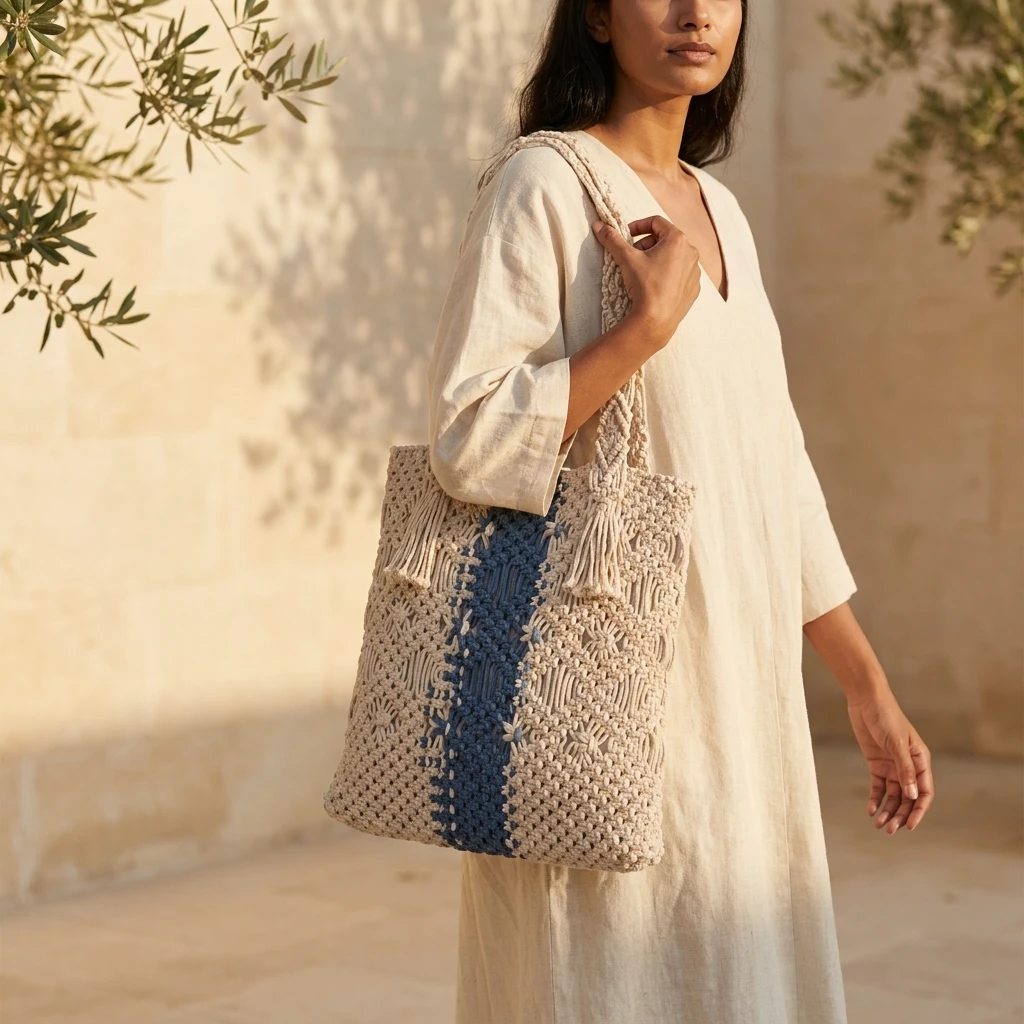 Macrame Tote Bag
