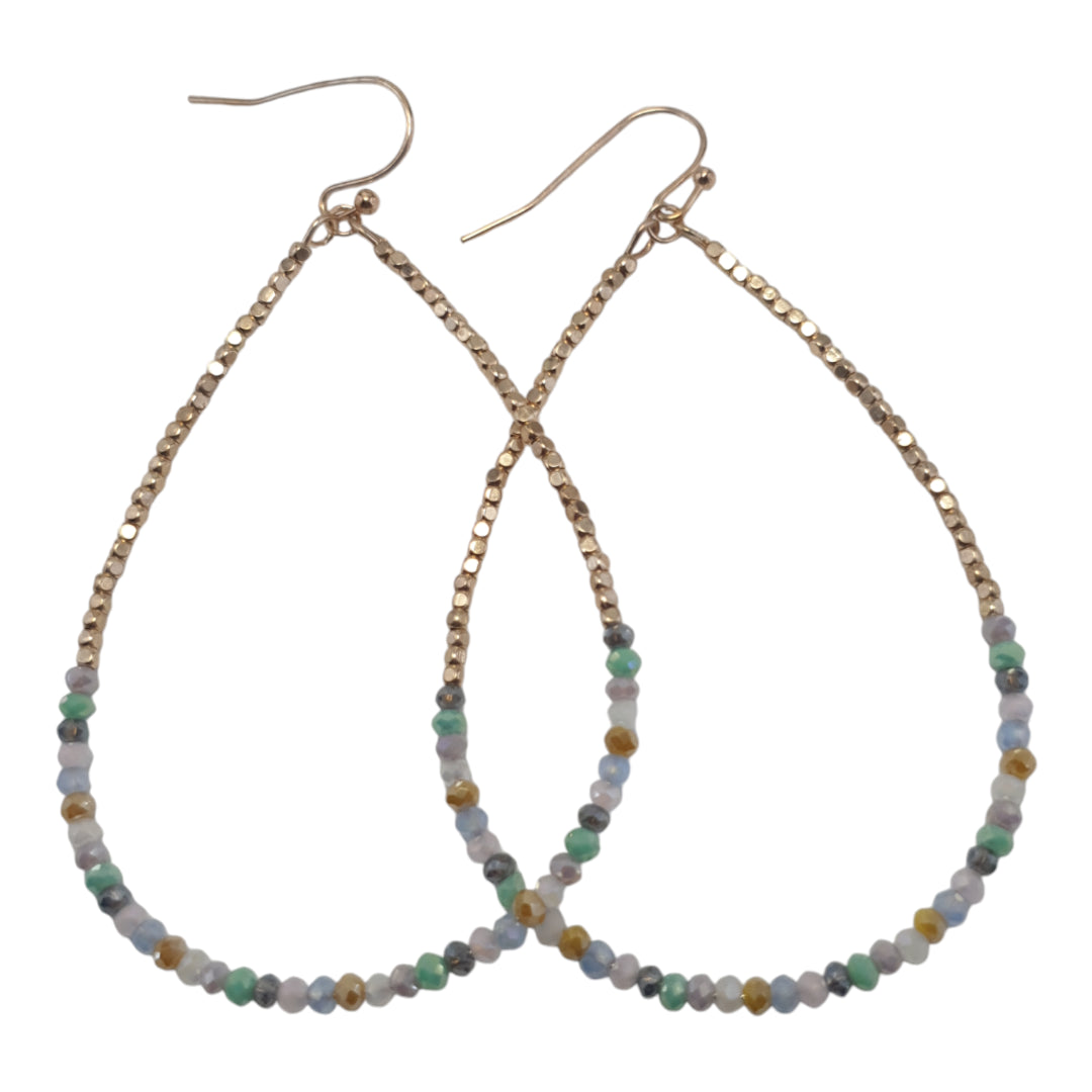 Beaded Teardrop Earrings