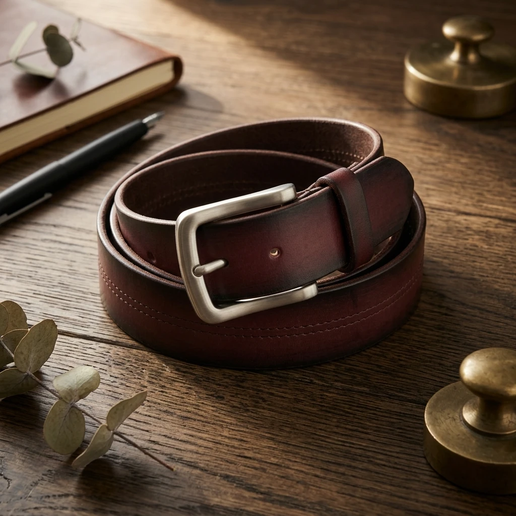 Classic Leather Belt - Brown