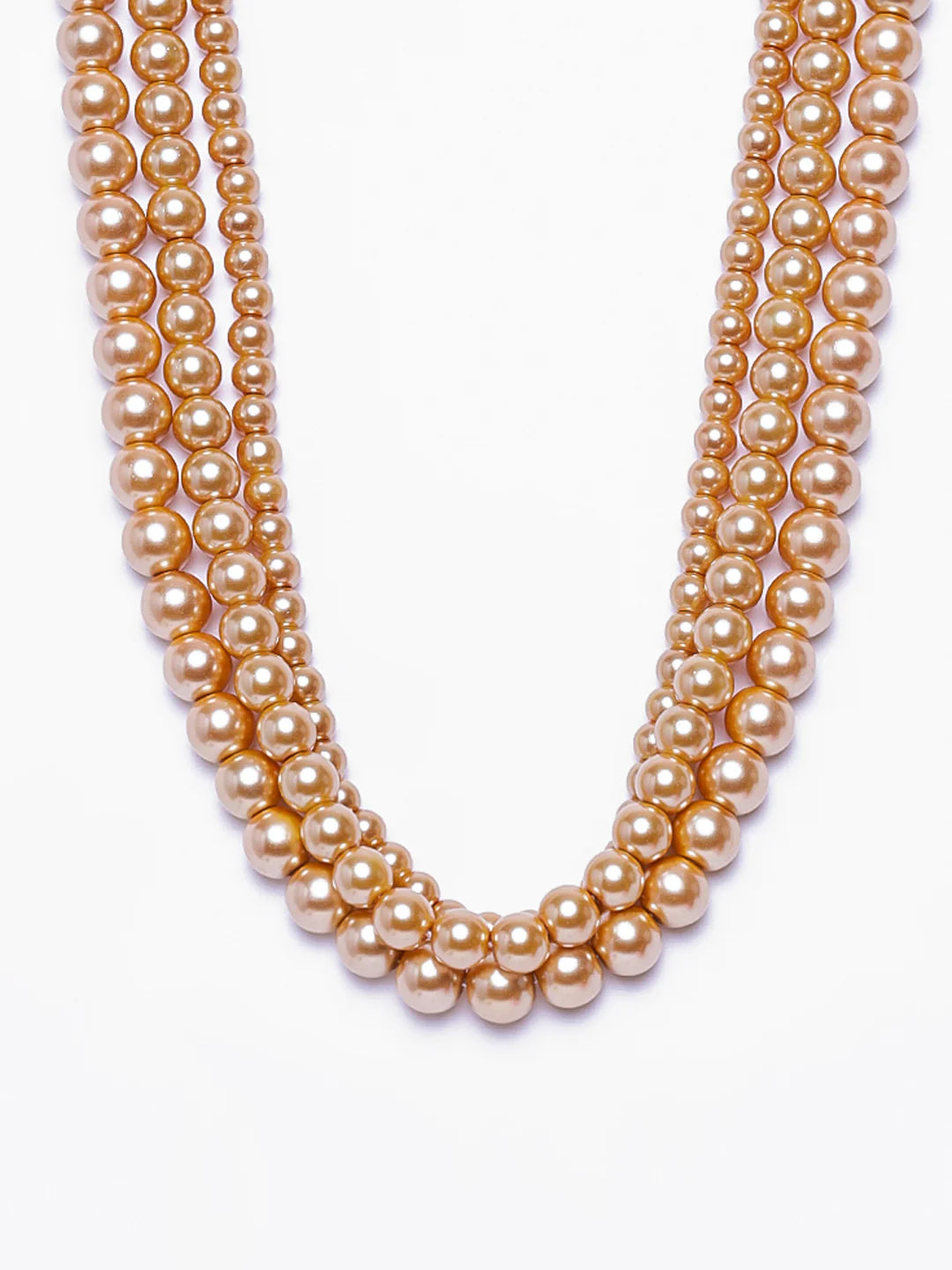 Elegant Pearl Layered Necklace