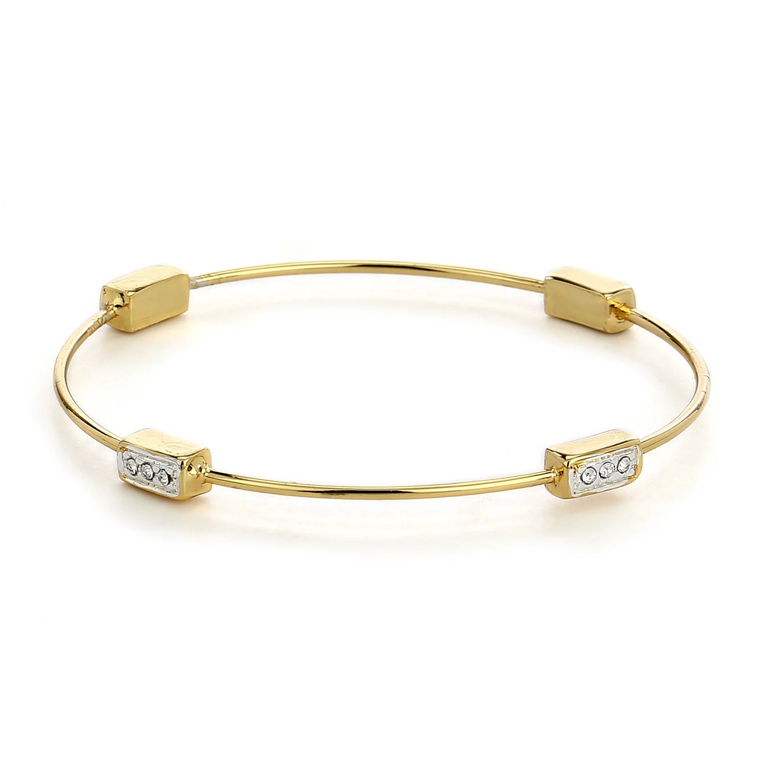 Gold Crystal Accent Bracelet