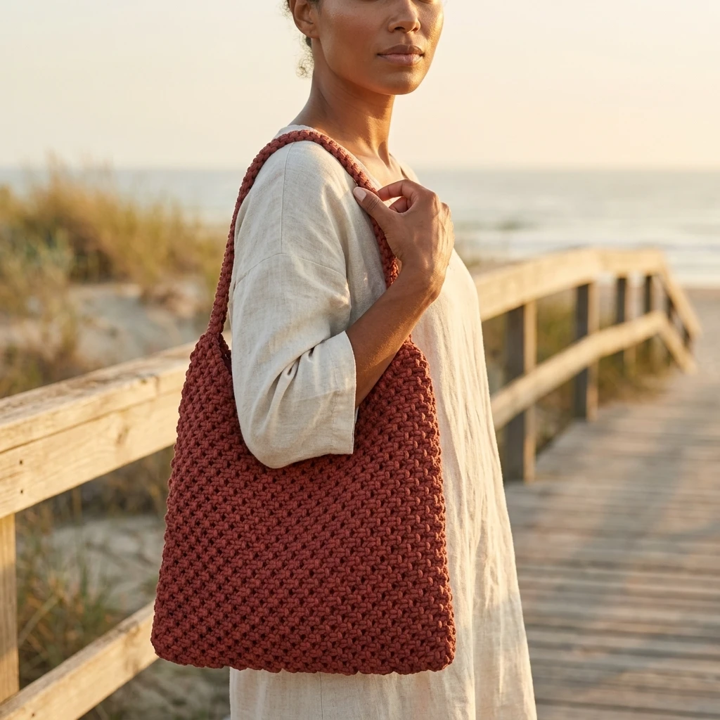 Woven Shoulder Bag