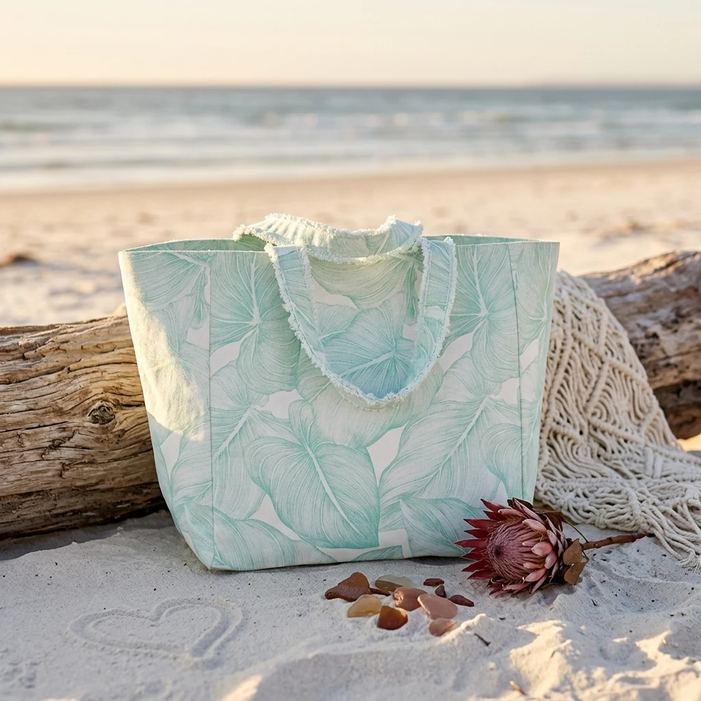 Leaf Print Tote Bag