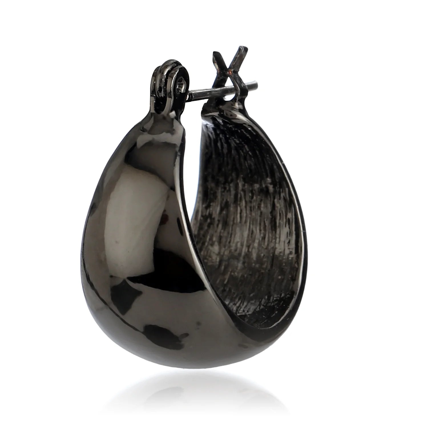 Black Stainless Steel Earrings