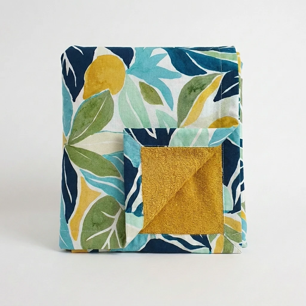 Leaf Print Bath Towel Pareo