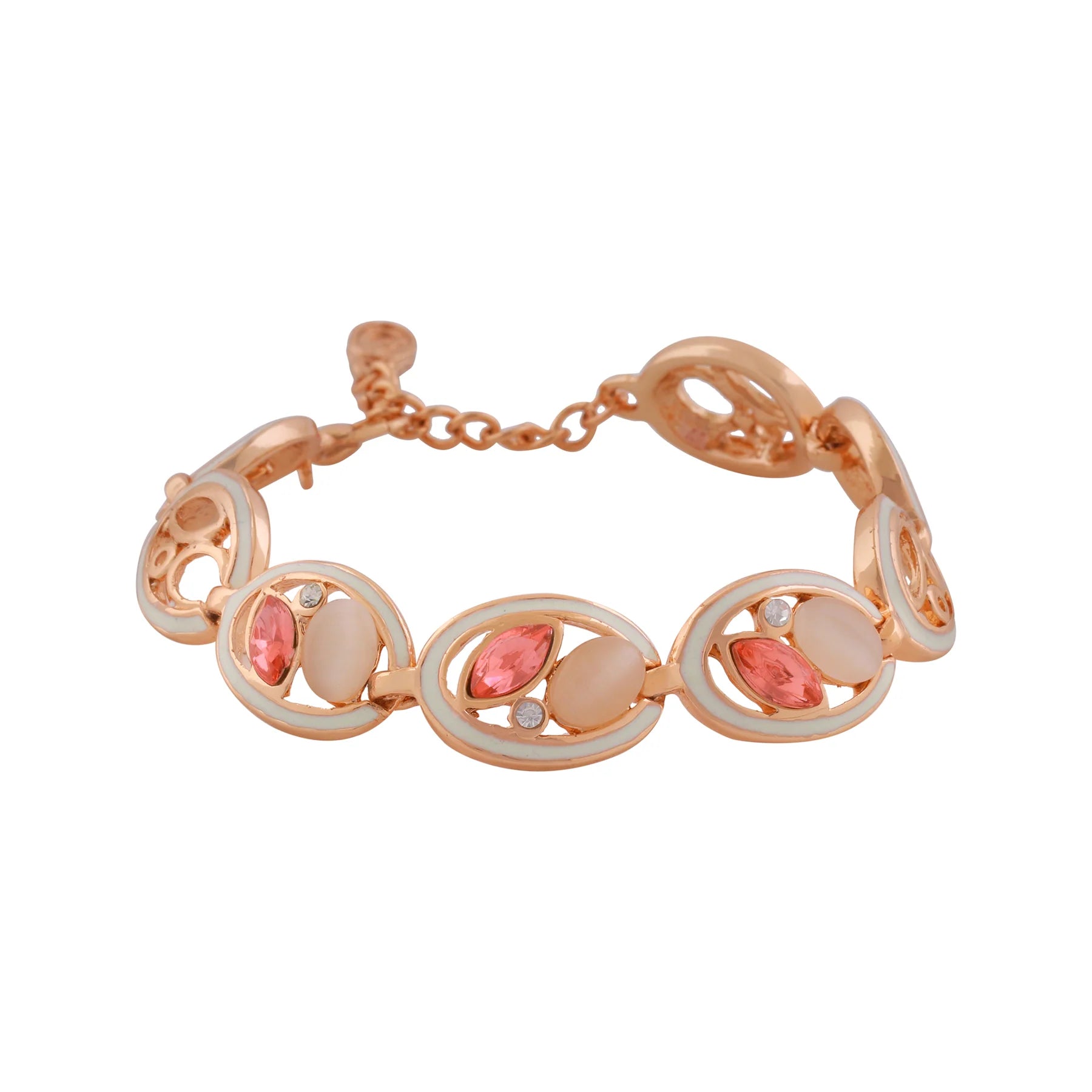 Rose Gold Plated Crystal Bracelet
