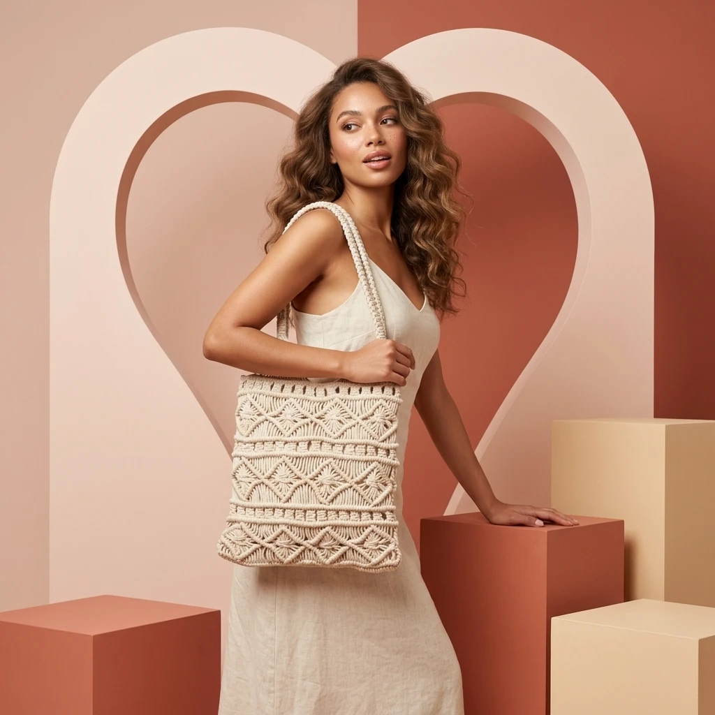 Macrame Tote Bag