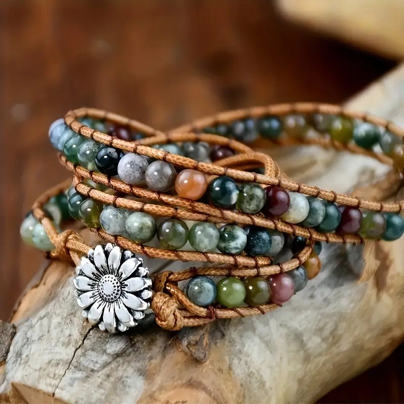 Boho Beaded Wrap Bracelet