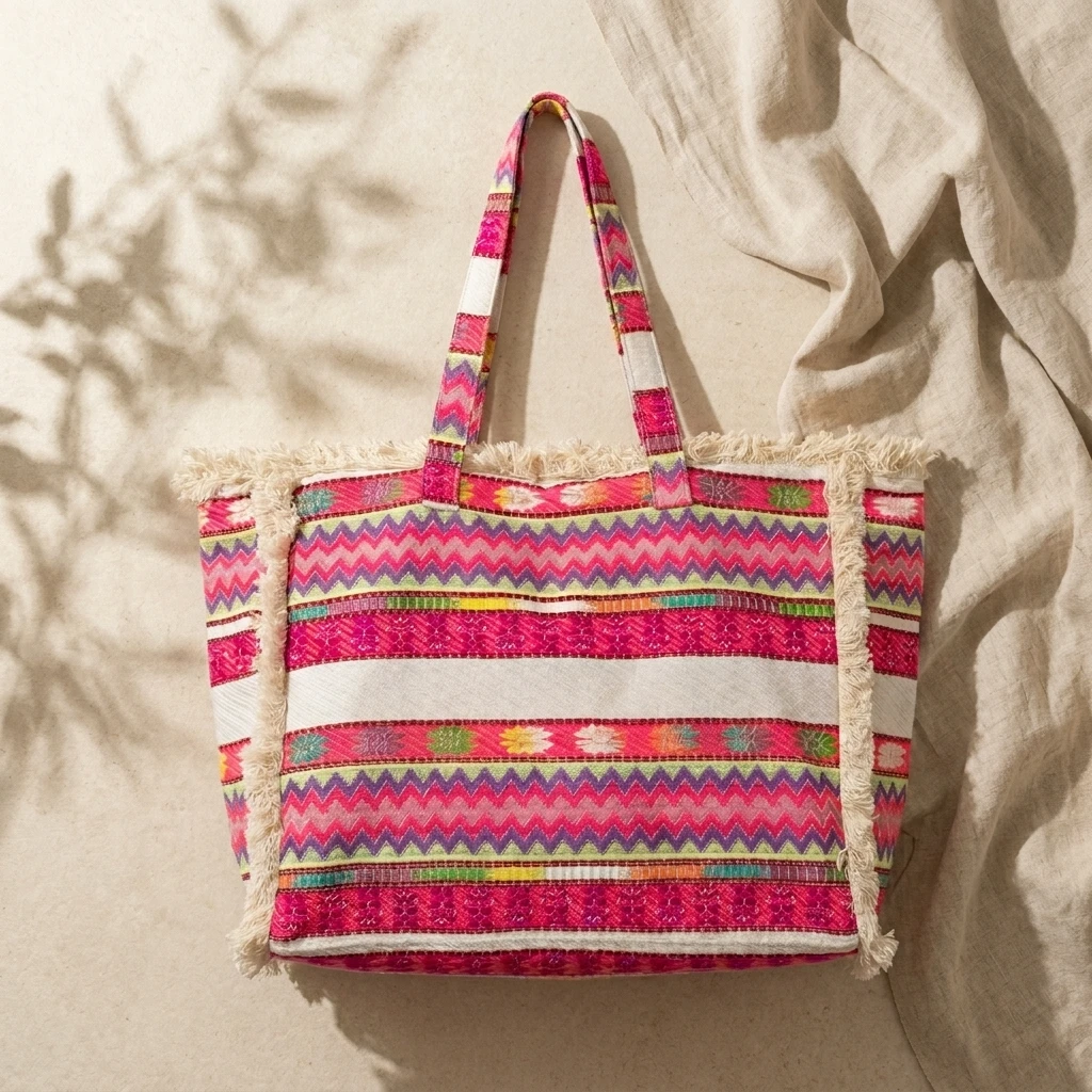 Colorful Zigzag Tote Bag