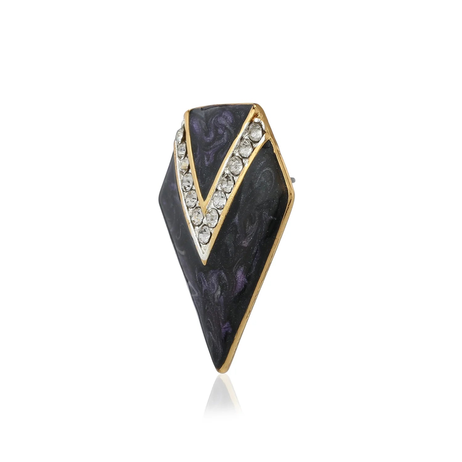 Geometric Crystal Stud Earrings