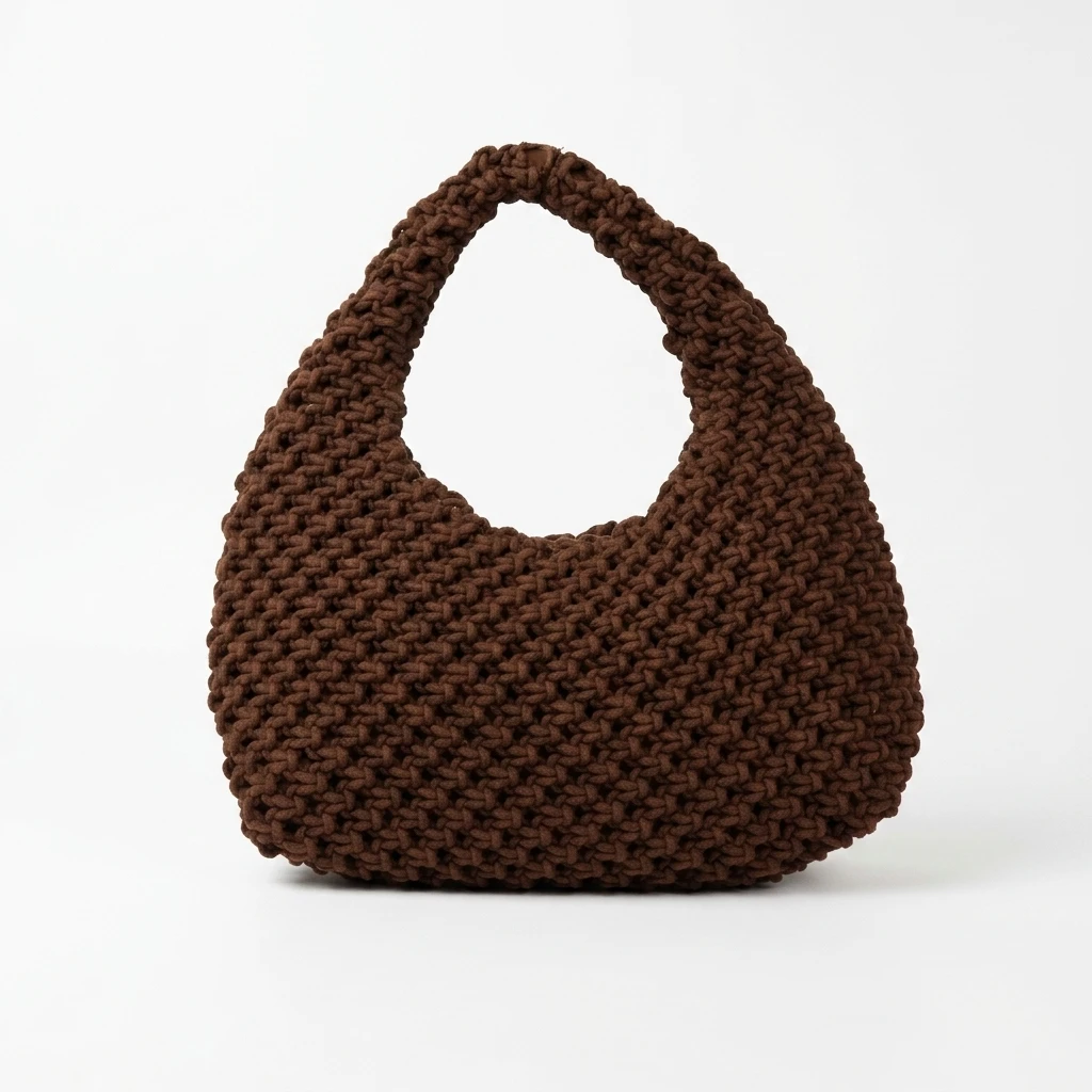Chunky Knit Shoulder Bag