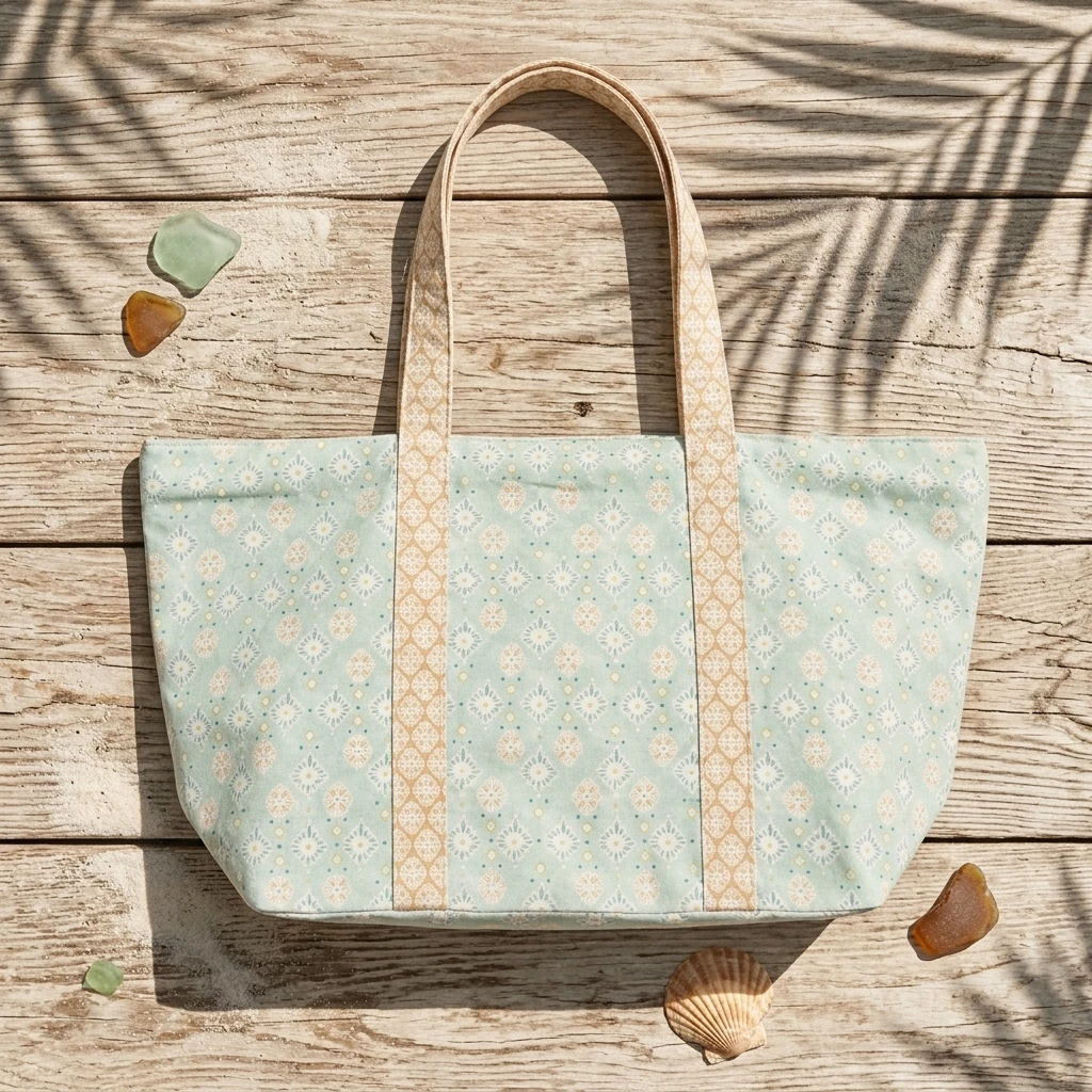 Floral Canvas Tote Bag
