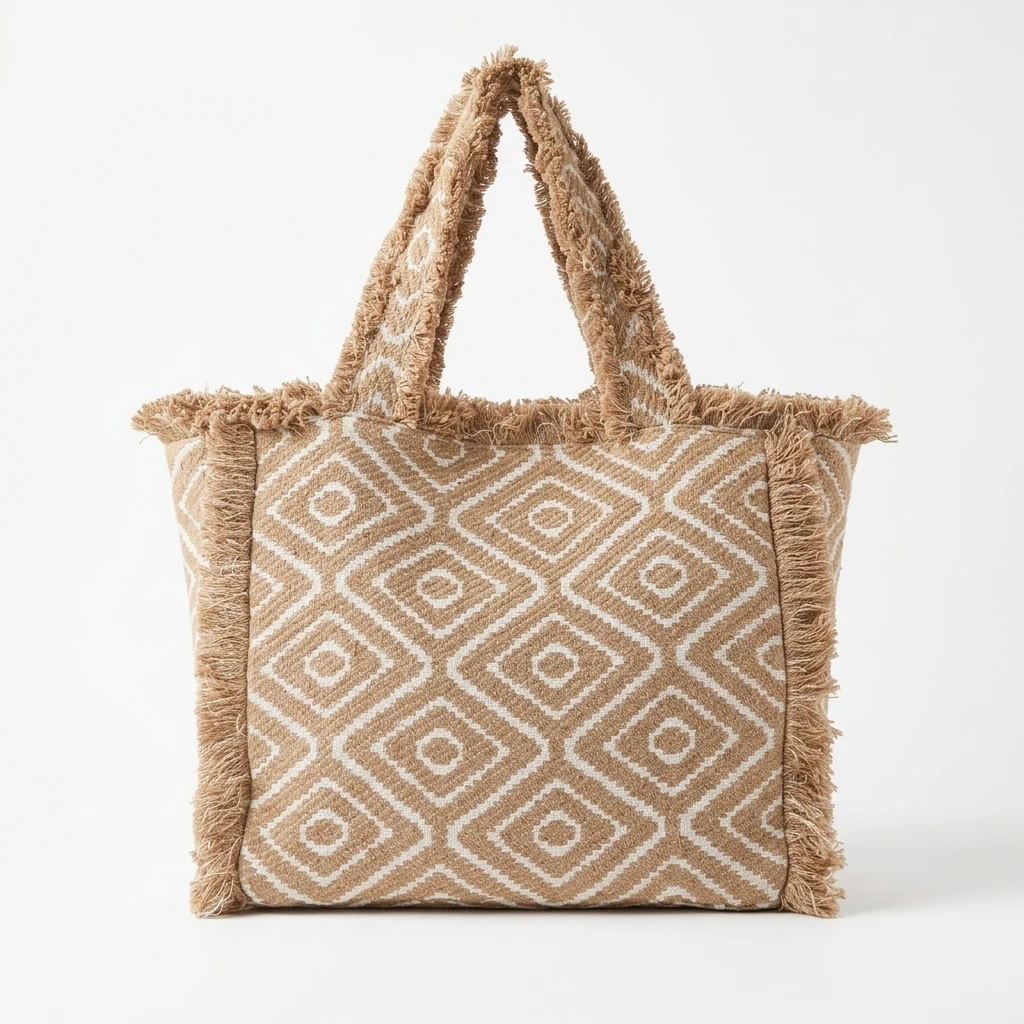 Fringe Diamond Tote Bag
