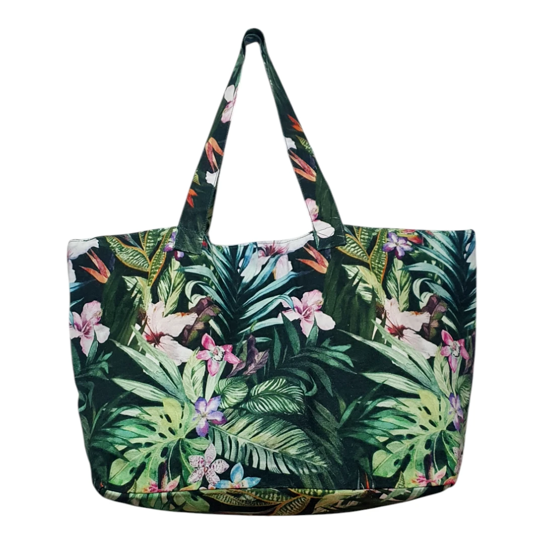 Tropical Print Tote Bag