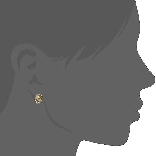 Gold Knot Stud Earrings