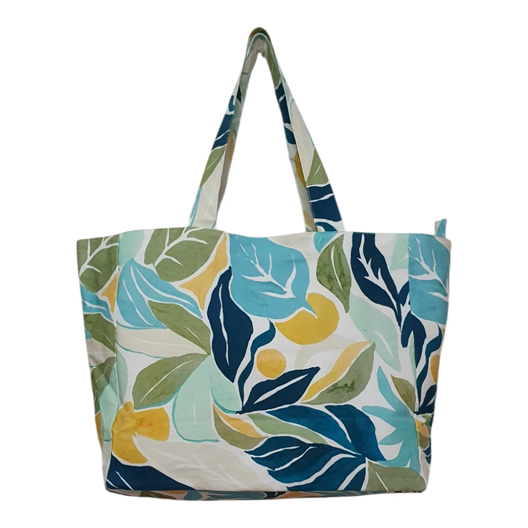 Leaf Print Tote Bag
