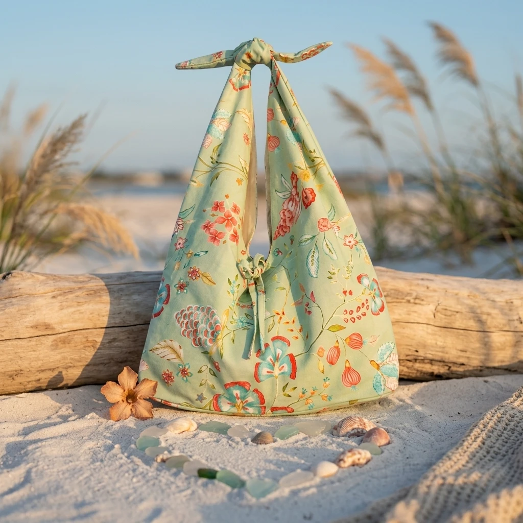 Floral Knot Tote Bag