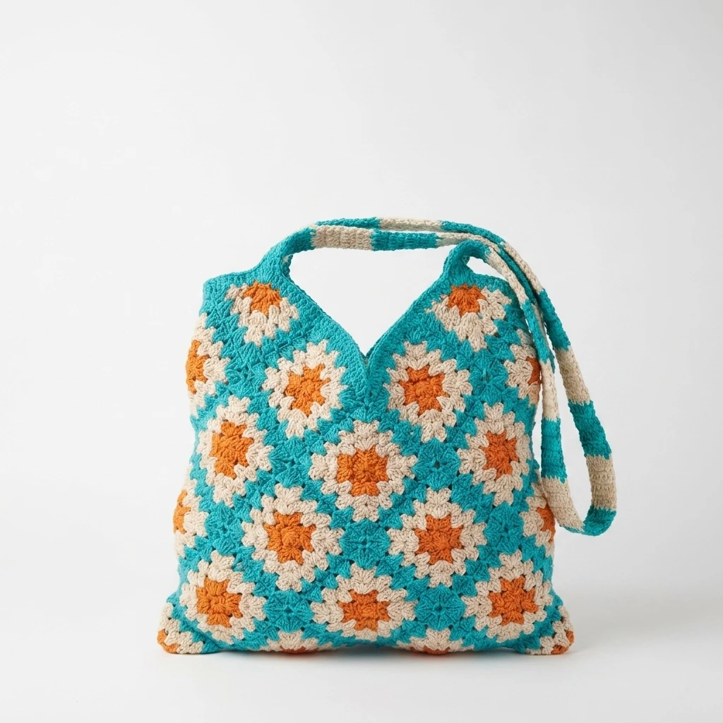 Crochet Granny Square Bag