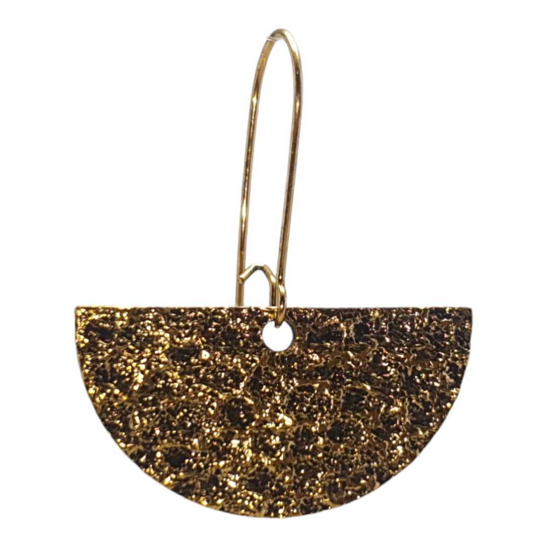 Hammered Brass Earrings