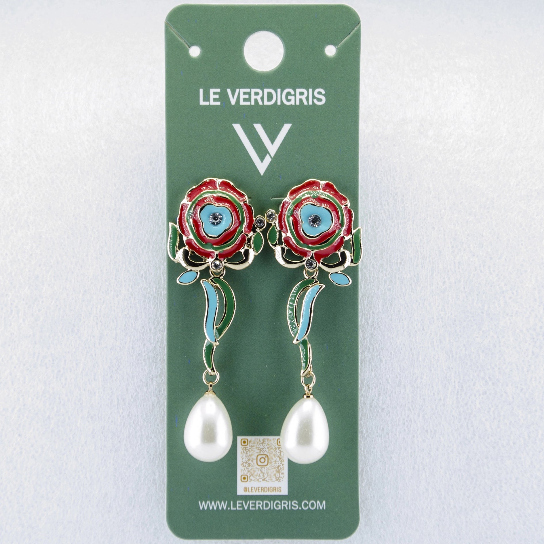 Floral Drop Earring