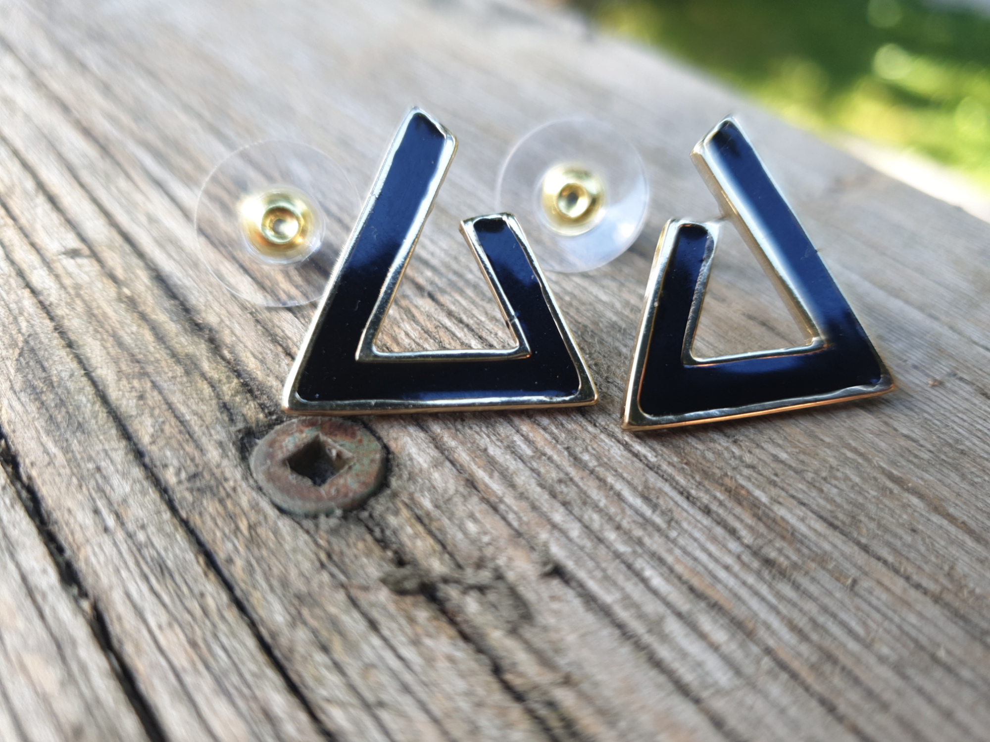 Geometric Triangle Earrings