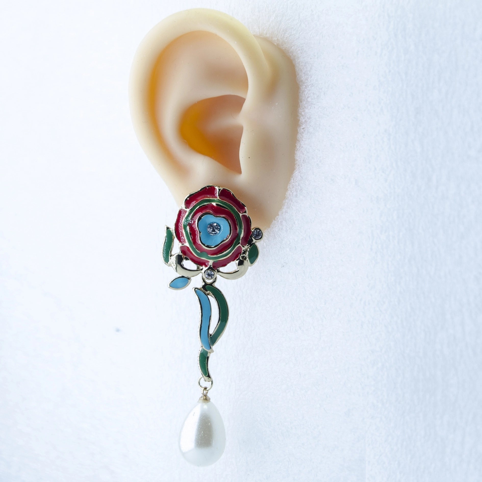 Floral Drop Earring