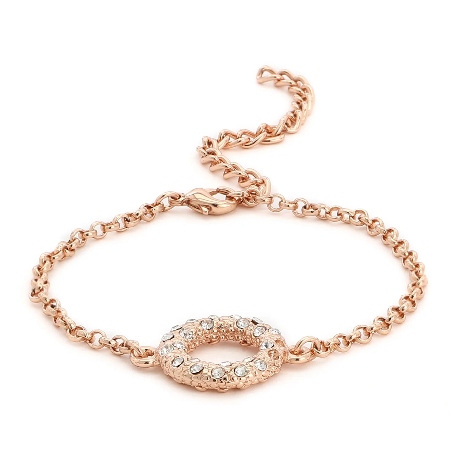 Bronze Circle Chain Bracelet