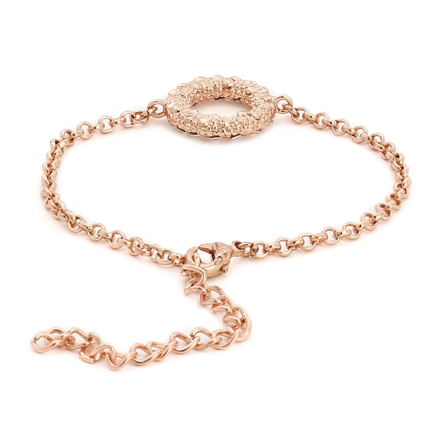 Bronze Circle Chain Bracelet