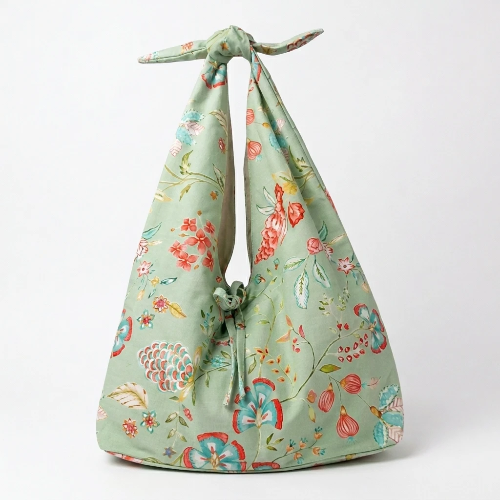 Floral Knot Tote Bag
