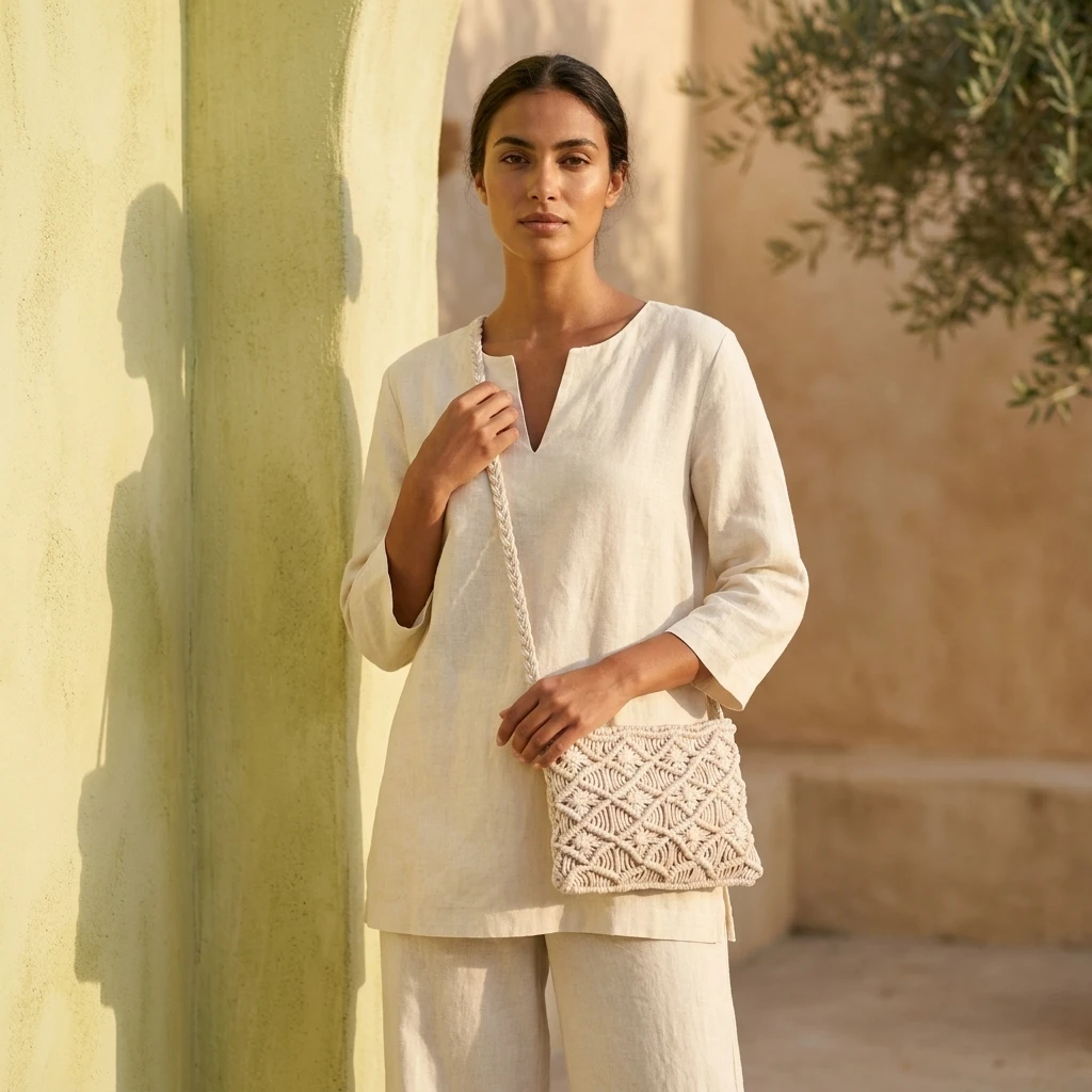 Macrame Crossbody Bag