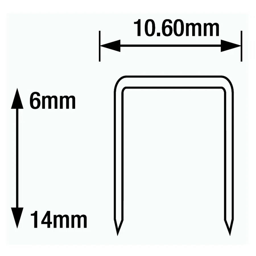 TJEP RA-11 skobos 8mm cinkuotos, 5000vnt