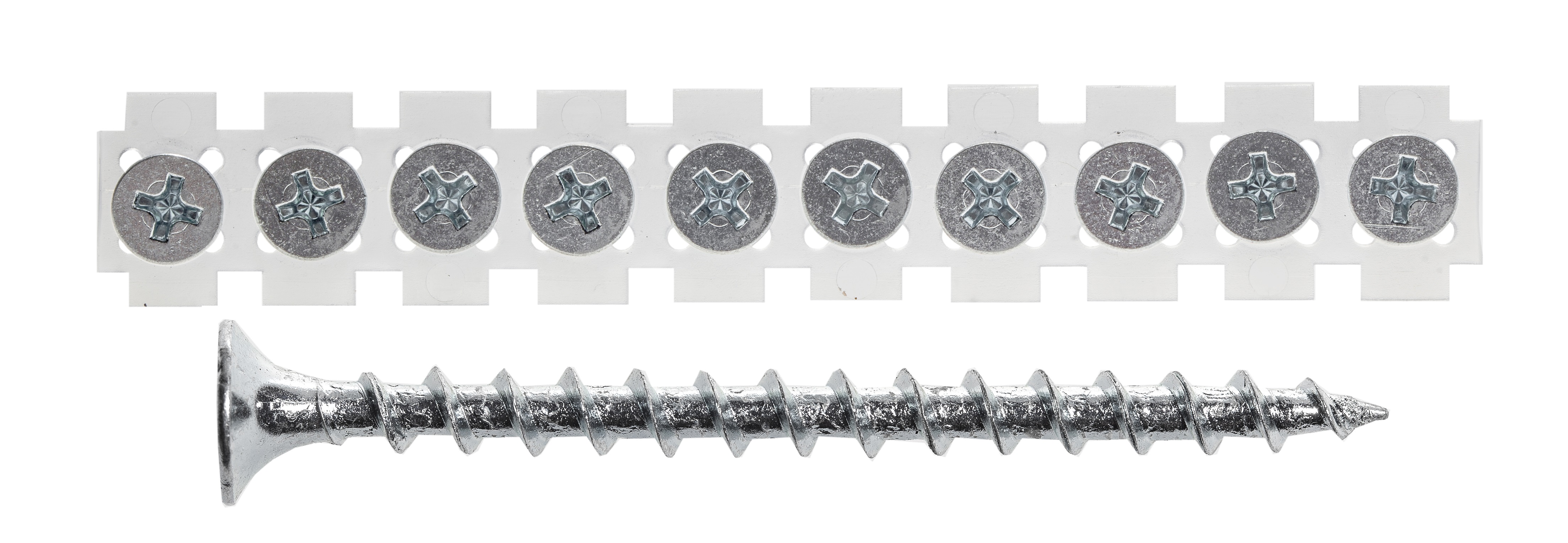 Hammerjack juostiniai sraigtai 3,9x42 GKP+MED, baltai cinkuoti, 1000vnt