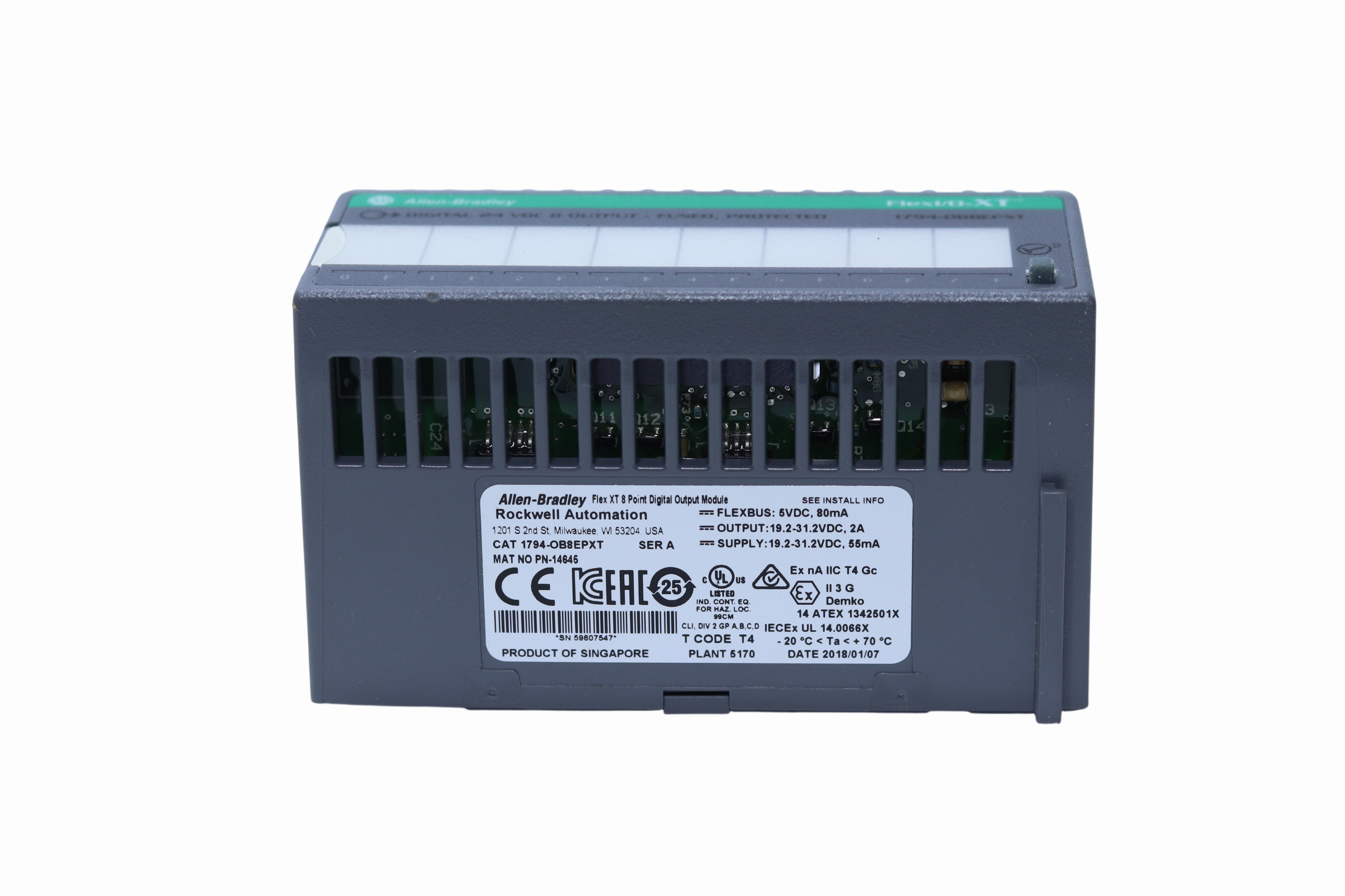 Allen Bradley Modelo 1794-ob8epxt Módulo De Salida Digital.