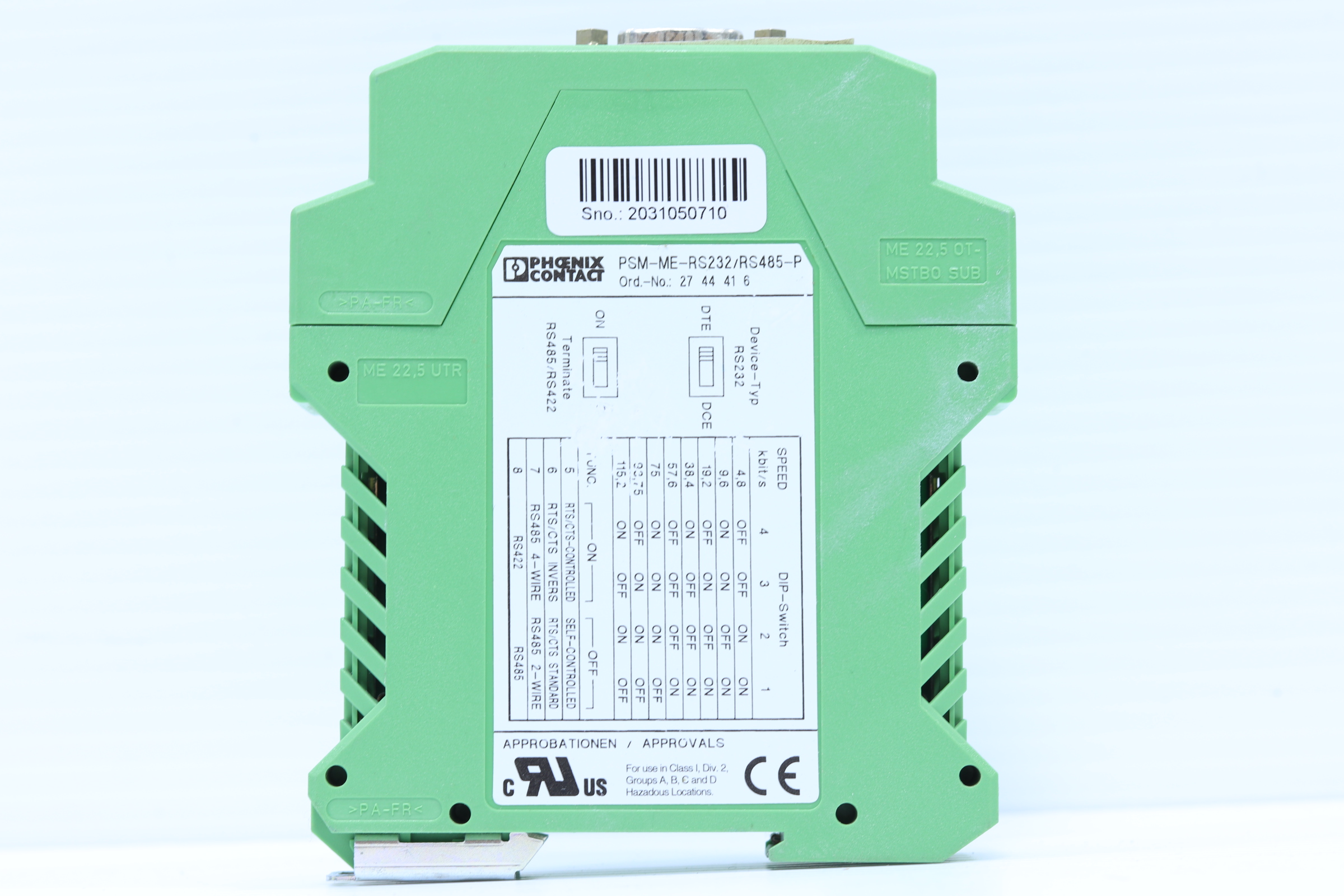 Convertidor De Interface Poenix Contact Psm-me-rs232/rs485-p (Usado)