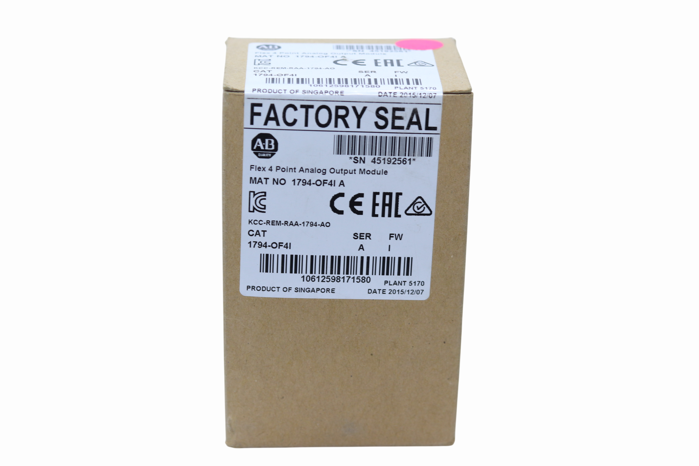 1794-of4i Modulo De Salida Analogica Allen Bradley (Usado)