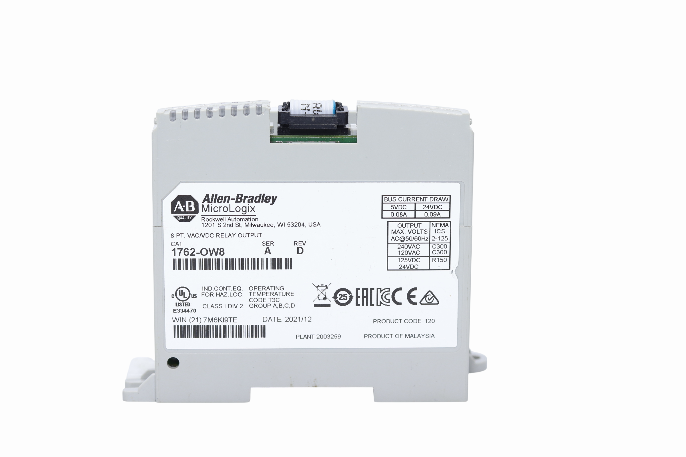 Allen Bradley 1762-ow8 (Usado)