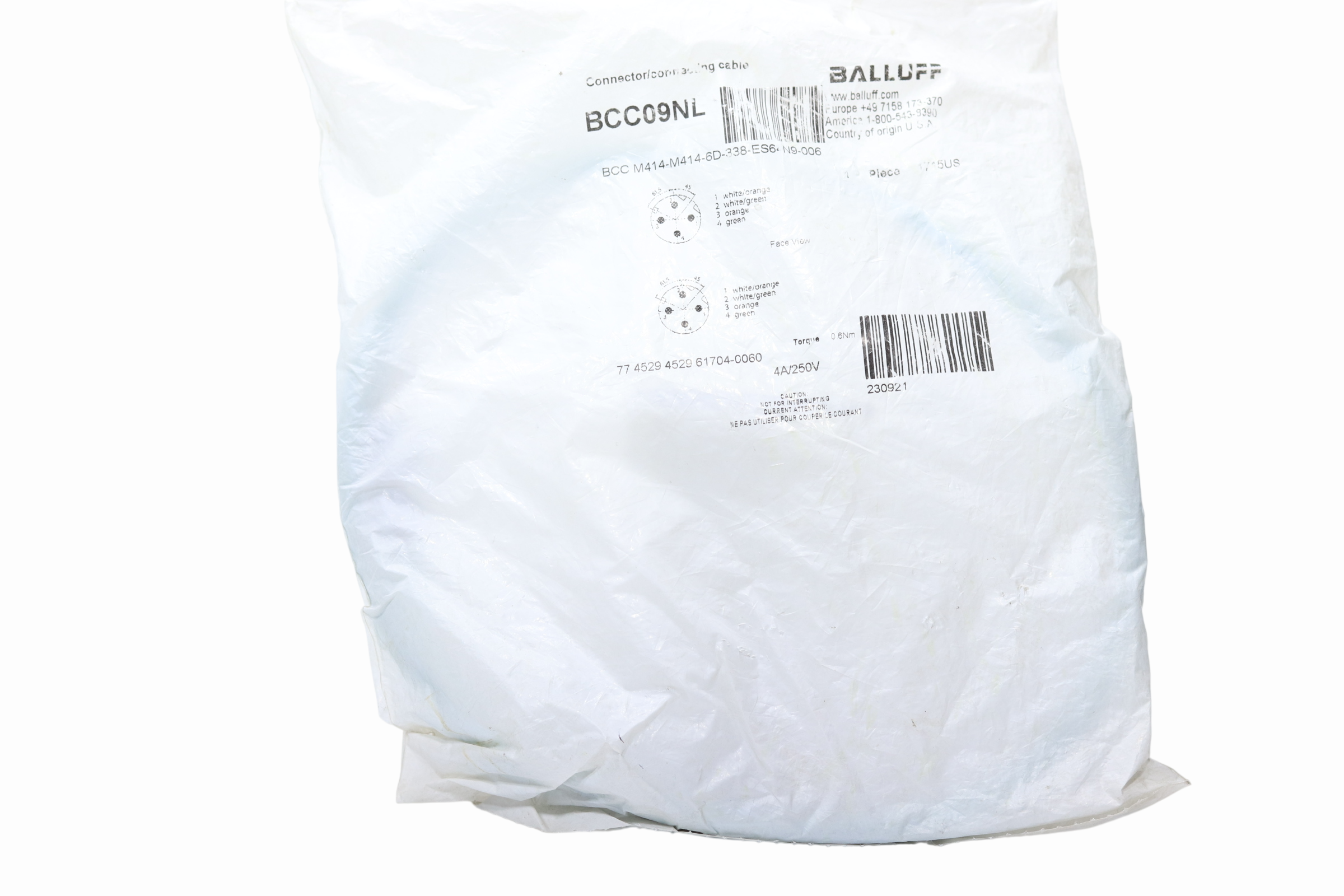 Cable De Conexion Balluff Bcc09nl