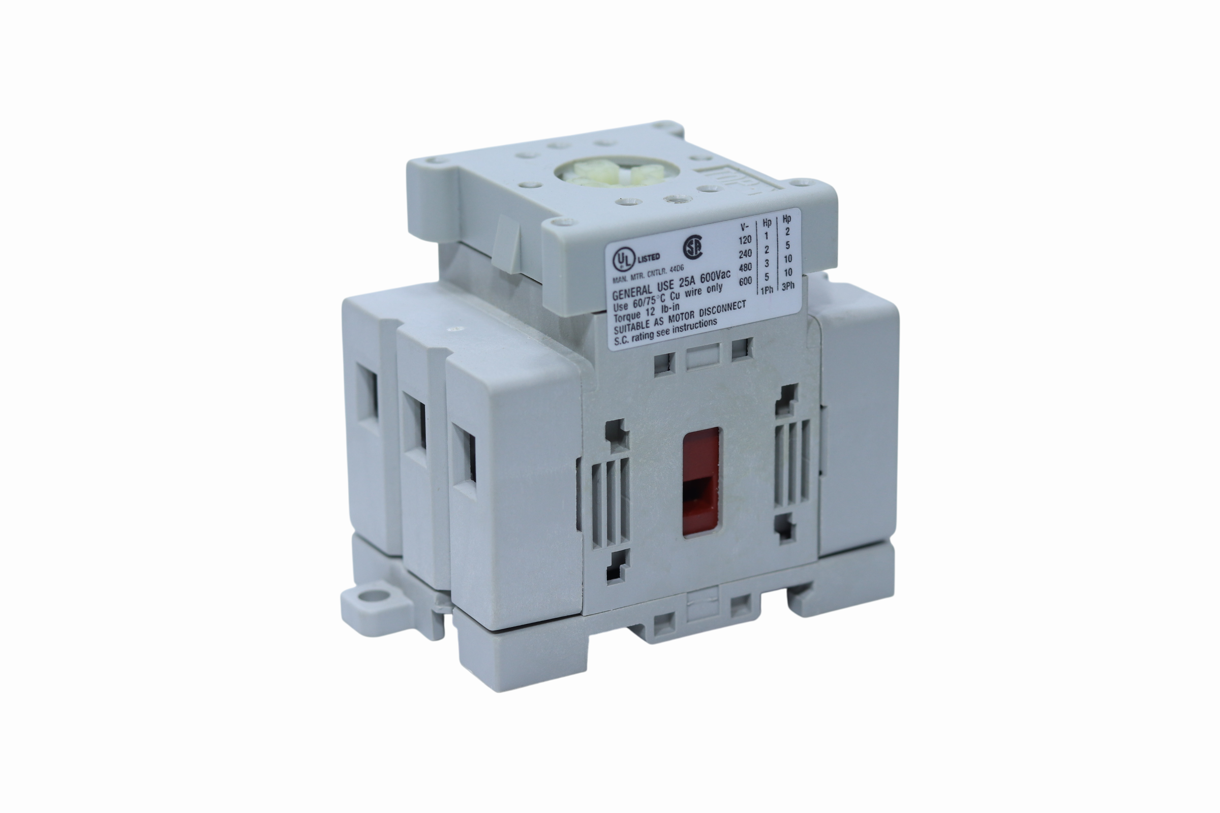 194e-e25-1753-6n Interruptor De Carga, 25 A, 3 Polos, Apagad
