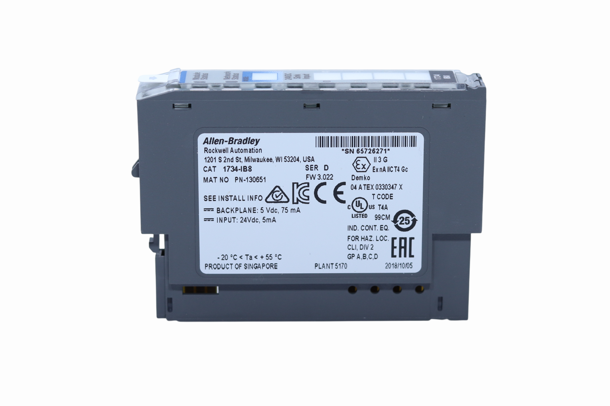 Allen-bradley 1734-ib8 Modulo De Entrada