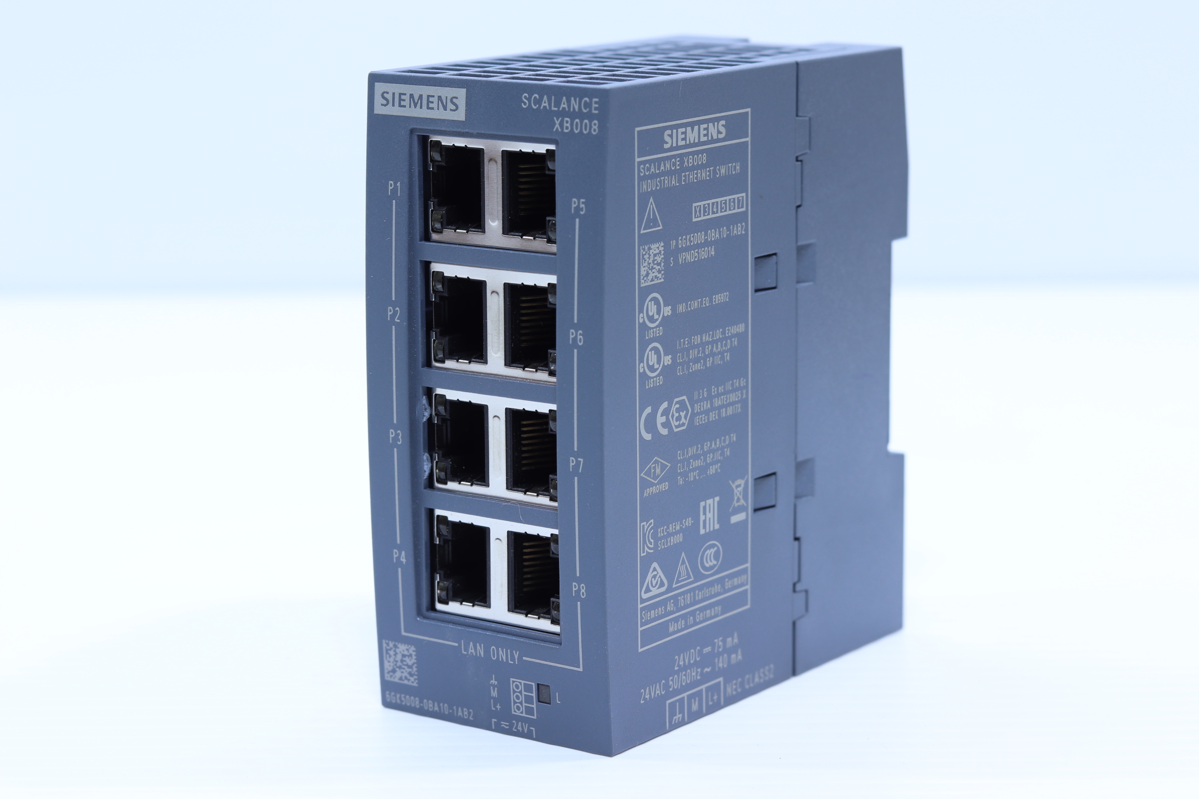 Switch Scalance Xb008 8x10/100mb Rj45 Ip20 Siamens