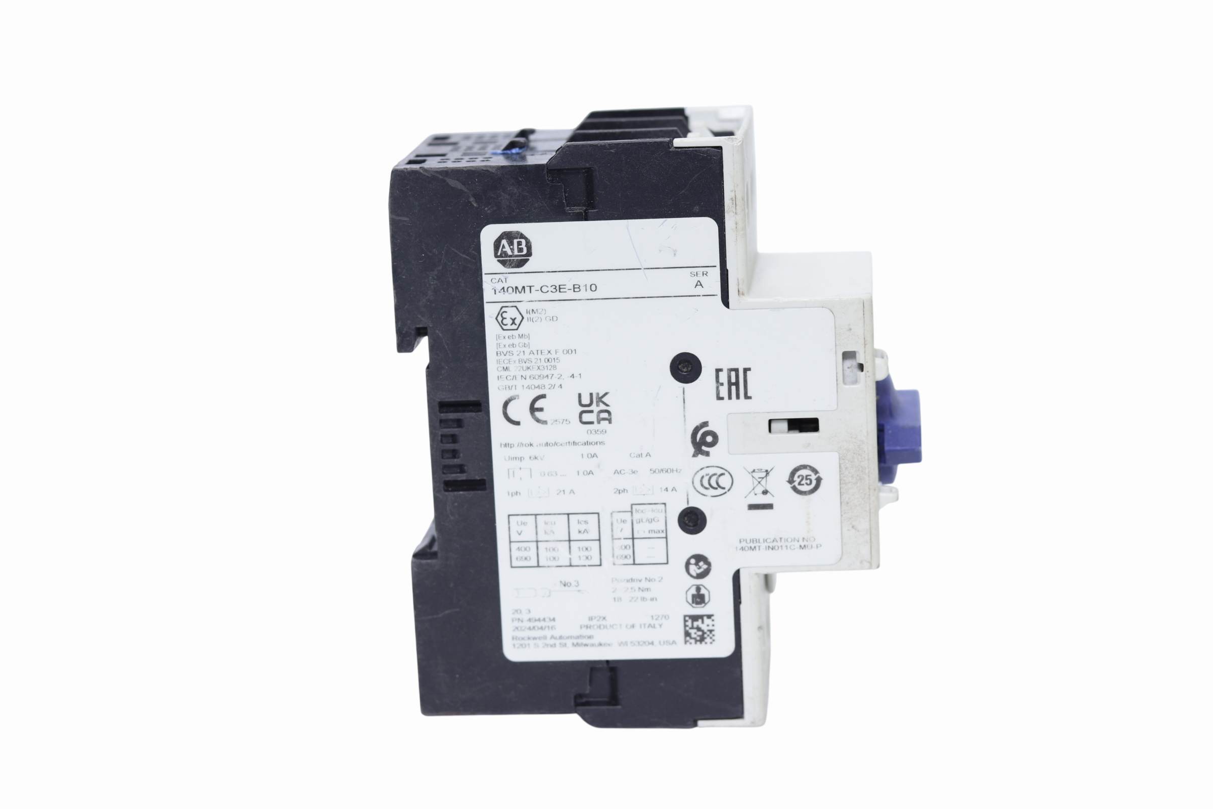 Allen-bradley 140m-c2e-a40 Guarda Motor (Usado)